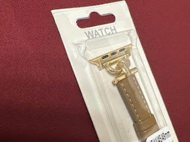 Apple Watch バンド 合皮 42/44/45mm ライトブラウン+ゴールド < 女性アクセサリー/時計 Apple Watch バンド 合皮 42/44/45mm ライトブラウン+ゴールド < 女性アクセサリー/時計の