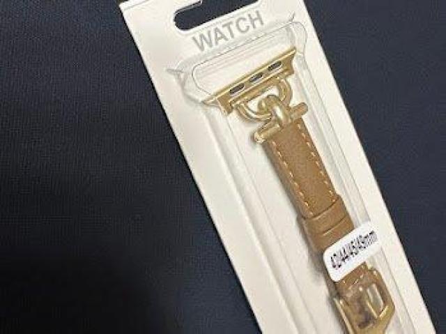 Apple Watch バンド 合皮 42/44/45mm ライトブラウン+ゴールド < 女性アクセサリー/時計 Apple Watch バンド 合皮 42/44/45mm ライトブラウン+ゴールド < 女性アクセサリー/時計の