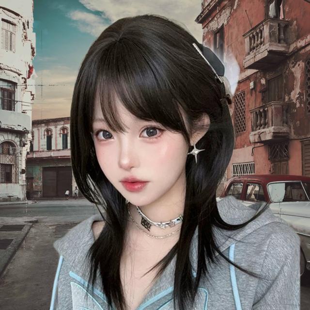 新品未使用リアルミディアムストレートウィッグナチュラルブラック < 女性ファッション 新品未使用リアルミディアムストレートウィッグナチュラルブラック < 女性ファッションの