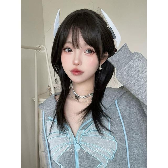 新品未使用リアルミディアムストレートウィッグナチュラルブラック < 女性ファッション 新品未使用リアルミディアムストレートウィッグナチュラルブラック < 女性ファッションの