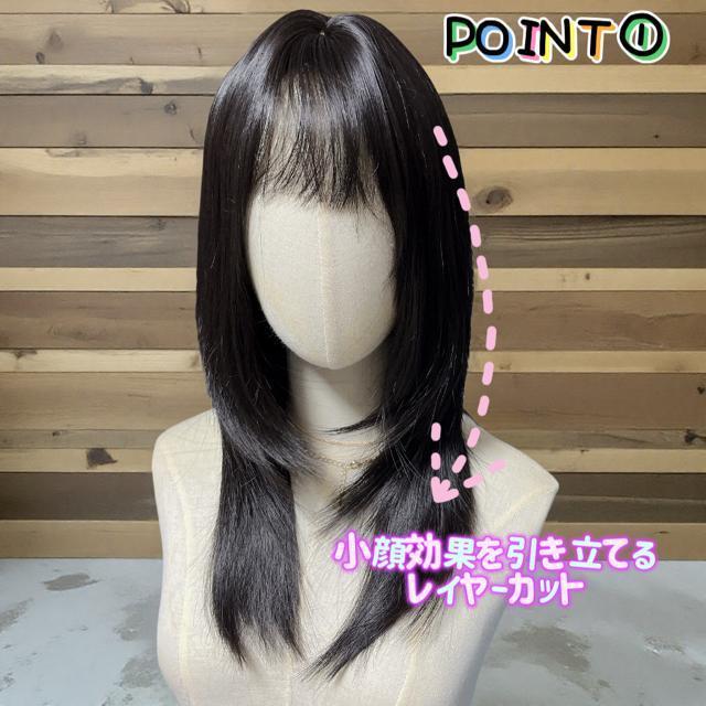 新品未使用リアルミディアムストレートウィッグナチュラルブラック < 女性ファッション 新品未使用リアルミディアムストレートウィッグナチュラルブラック < 女性ファッションの