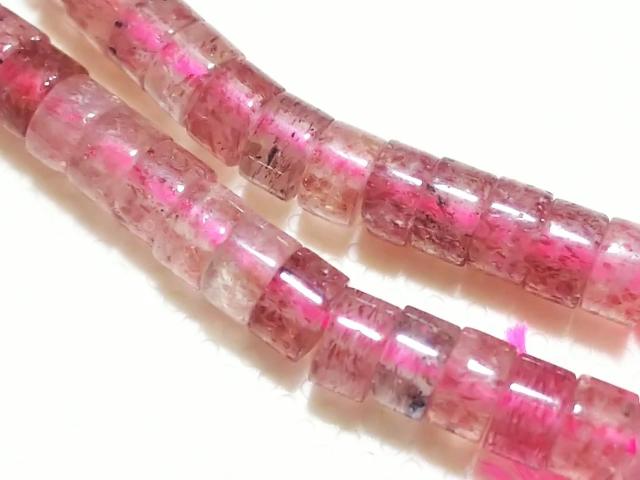 天然石★ピンクエピドート 4mmロンデル 半連 < 女性アクセサリー/時計 天然石★ピンクエピドート 4mmロンデル 半連 < 女性アクセサリー/時計の