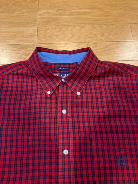 CHAPS  ラルフローレン  チェック長袖シャツ大きいsize2XLT  AL  赤系 < ブランド  CHAPS  ラルフローレン  チェック長袖シャツ大きいsize2XLT  AL  赤系 < ブランドの