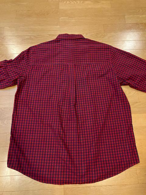 CHAPS  ラルフローレン  チェック長袖シャツ大きいsize2XLT  AL  赤系 < ブランド  CHAPS  ラルフローレン  チェック長袖シャツ大きいsize2XLT  AL  赤系 < ブランドの