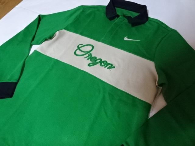 ナイキ【DRI FIT】USカレッジ オレゴン大学ダックス 長袖ポロUS Mサイズ < ブランド  ナイキ【DRI FIT】USカレッジ オレゴン大学ダックス 長袖ポロUS Mサイズ < ブランドの