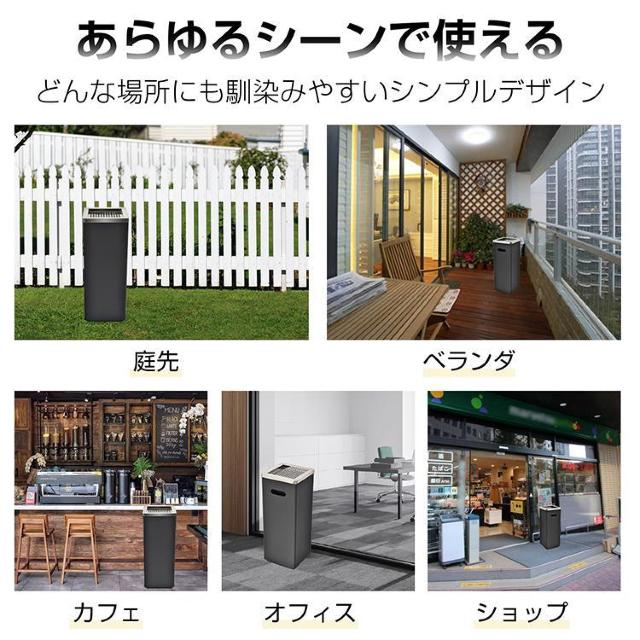灰皿 スタンド 屋外 蓋付き 吸い殻入れ ステンレス タバコ 深め受け皿 ゴミ捨て防止 角型 スリム 喫煙室 < インテリア/ライフ  灰皿 スタンド 屋外 蓋付き 吸い殻入れ ステンレス タバコ 深め受け皿 ゴミ捨て防止 角型 スリム 喫煙室 < インテリア/ライフの