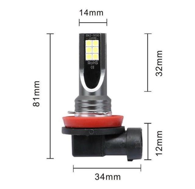 EwbhCg LED  6,000k/2000lm h H8/H9/H11/H16 tHOv ėpi Vi  /oCN