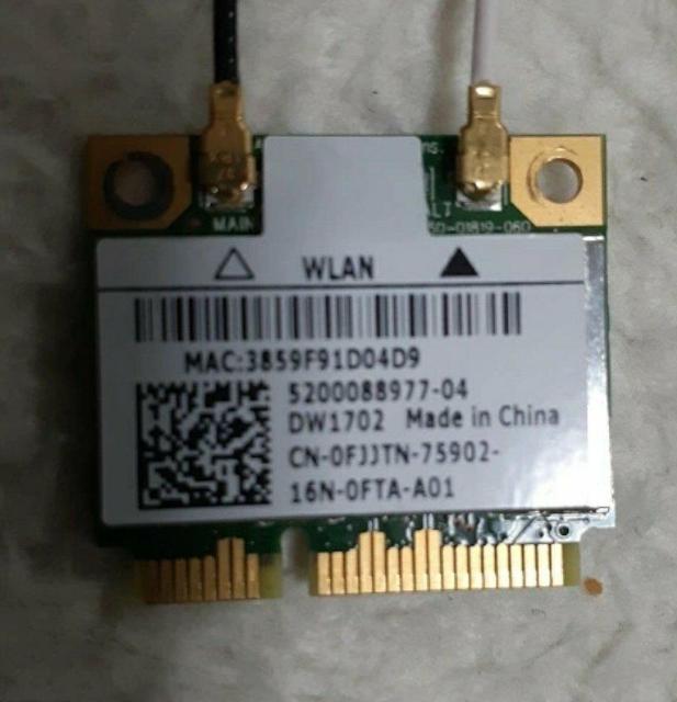 【動作品 セット】DELL NOTE PC 内蔵無線LANカード + Wi-Fi アンテナ < PC本体/周辺機器  【動作品 セット】DELL NOTE PC 内蔵無線LANカード + Wi-Fi アンテナ < PC本体/周辺機器の