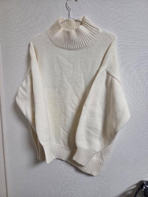 Yucca天竺ハイネックチュニックセーターオフホワイト / FREE < 女性ファッション Yucca天竺ハイネックチュニックセーターオフホワイト / FREE < 女性ファッションの