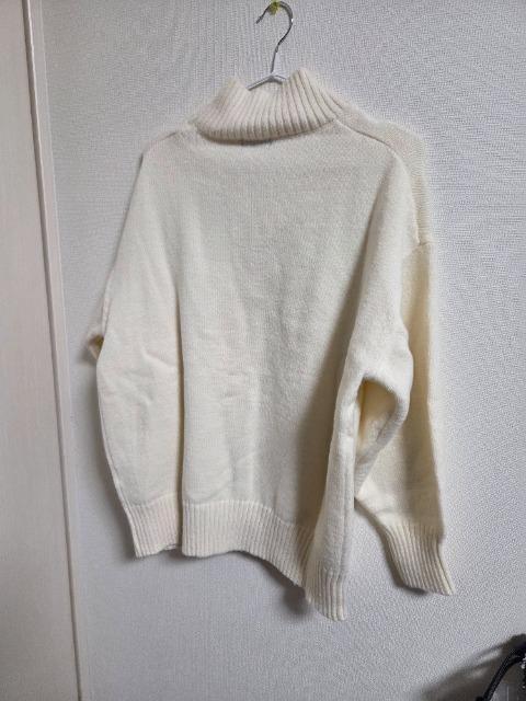 Yucca天竺ハイネックチュニックセーターオフホワイト / FREE < 女性ファッション Yucca天竺ハイネックチュニックセーターオフホワイト / FREE < 女性ファッションの