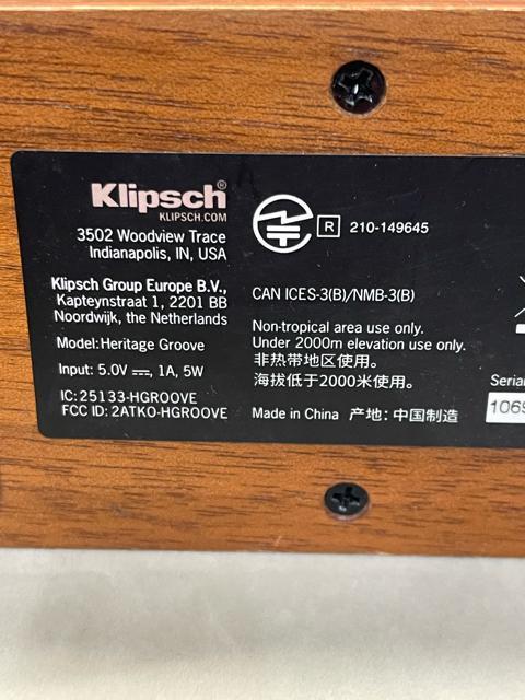 Klipsch クリプシュ ワイヤレススピーカー Heritage Groove < 家電/AV Klipsch クリプシュ ワイヤレススピーカー Heritage Groove < 家電/AVの