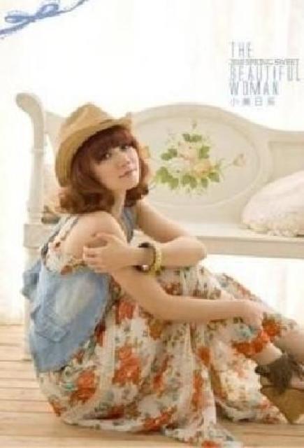 お嬢様風シフォンシャーリ-ワンピ【残2】 < 女性ファッション  お嬢様風シフォンシャーリ-ワンピ【残2】 < 女性ファッションの