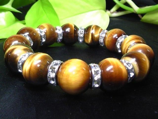 天然石☆タイガーアイ虎目石14ミリ§銀ロンデル数珠 < 女性アクセサリー/時計  天然石☆タイガーアイ虎目石14ミリ§銀ロンデル数珠 < 女性アクセサリー/時計の