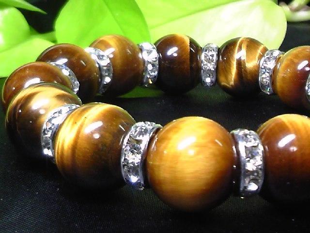 天然石☆タイガーアイ虎目石14ミリ§銀ロンデル数珠 < 女性アクセサリー/時計  天然石☆タイガーアイ虎目石14ミリ§銀ロンデル数珠 < 女性アクセサリー/時計の