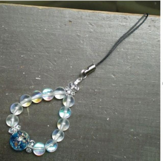 蓄光*ホタルガラスxルナフラッシュストラップ < 家電/AV 蓄光*ホタルガラスxルナフラッシュストラップ < 家電/AVの