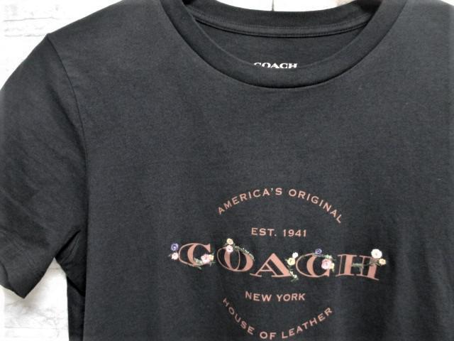 ☆COACH コーチ ビッグ ロゴ プリント 刺繍 Tシャツ 半袖/メンズ/XS☆ブラック < ブランド ☆COACH コーチ ビッグ ロゴ プリント 刺繍 Tシャツ 半袖/メンズ/XS☆ブラック < ブランドの