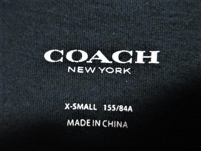 ☆COACH コーチ ビッグ ロゴ プリント 刺繍 Tシャツ 半袖/メンズ/XS☆ブラック < ブランド ☆COACH コーチ ビッグ ロゴ プリント 刺繍 Tシャツ 半袖/メンズ/XS☆ブラック < ブランドの