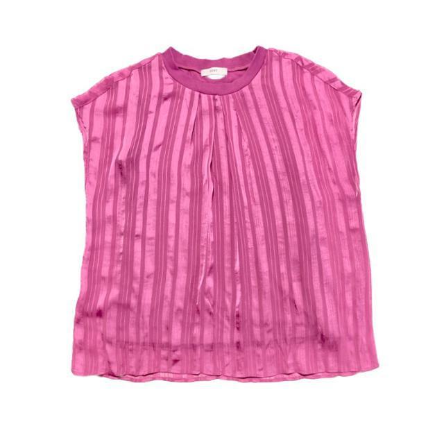 IEDIT◎インナードッキング吸汗速乾ストライプブラウス◎ピンク(L)新品 < ブランド IEDIT◎インナードッキング吸汗速乾ストライプブラウス◎ピンク(L)新品 < ブランドの