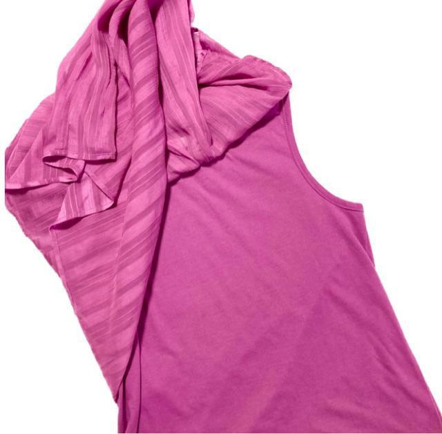 IEDIT◎インナードッキング吸汗速乾ストライプブラウス◎ピンク(L)新品 < ブランド IEDIT◎インナードッキング吸汗速乾ストライプブラウス◎ピンク(L)新品 < ブランドの