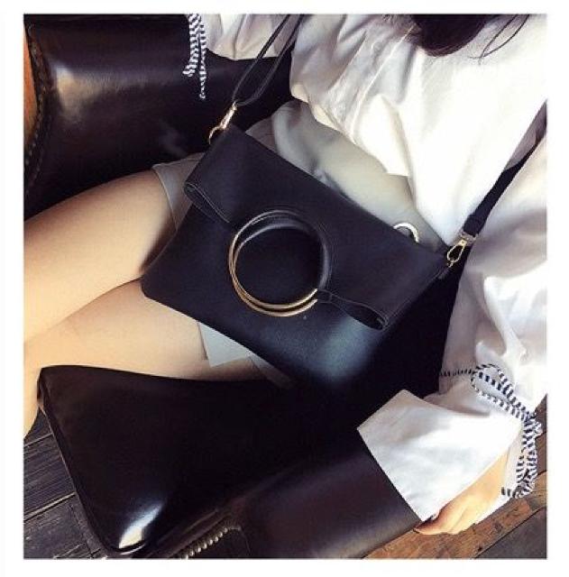 送込#新品#ショルダー クラッチ ハンド 3way#ブラック#ポーチ付 < 女性ファッション  送込#新品#ショルダー クラッチ ハンド 3way#ブラック#ポーチ付  < 女性ファッションの