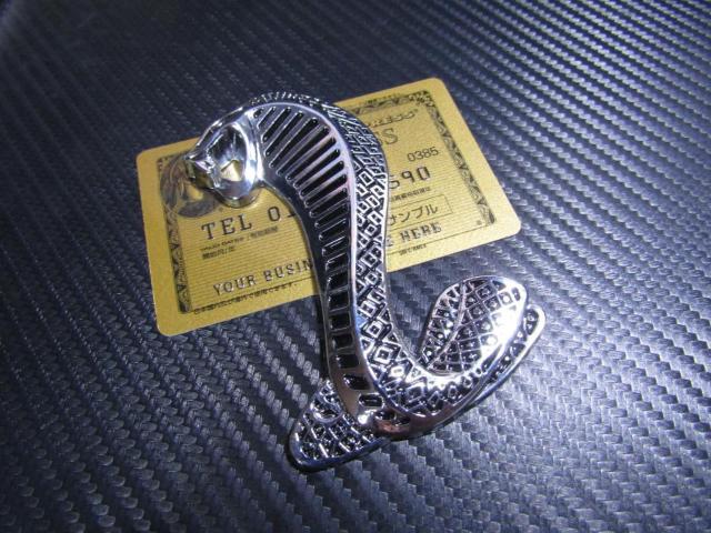 ●1994 マスタング コブラ SVT スネーク CH&BLACK 凹凸仕様 メタル製 エンブレム < 自動車/バイク ●1994 マスタング コブラ SVT スネーク CH&BLACK 凹凸仕様 メタル製 エンブレム < 自動車/バイク