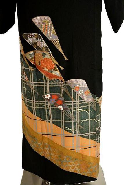 【最高級】新品同様 金駒シシュウ 比翼付 黒留袖・袋帯5点セット 身丈152cm 裄丈63.5cm 長さ439cm T3445 < 女性ファッション  【最高級】新品同様 金駒シシュウ 比翼付 黒留袖・袋帯5点セット 身丈152cm 裄丈63.5cm 長さ439cm T3445 < 女性ファッションの