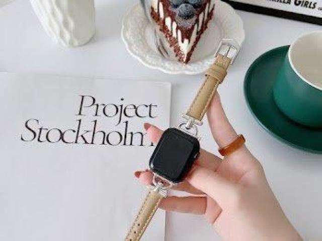 Apple Watch バンド 合皮 38/40/41mm ライトカーキ+シルバー < 女性アクセサリー/時計 Apple Watch バンド 合皮 38/40/41mm ライトカーキ+シルバー < 女性アクセサリー/時計の