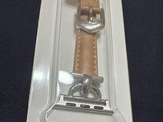 Apple Watch バンド 合皮 38/40/41mm ライトカーキ+シルバー < 女性アクセサリー/時計 Apple Watch バンド 合皮 38/40/41mm ライトカーキ+シルバー < 女性アクセサリー/時計の