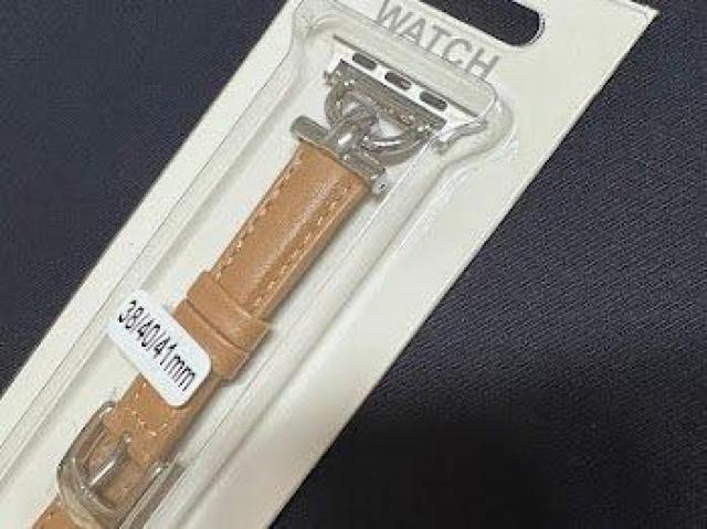 Apple Watch バンド 合皮 38/40/41mm ライトカーキ+シルバー < 女性アクセサリー/時計 Apple Watch バンド 合皮 38/40/41mm ライトカーキ+シルバー < 女性アクセサリー/時計の