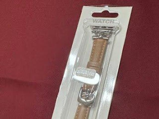 Apple Watch バンド 合皮 38/40/41mm ライトカーキ+シルバー < 女性アクセサリー/時計 Apple Watch バンド 合皮 38/40/41mm ライトカーキ+シルバー < 女性アクセサリー/時計の