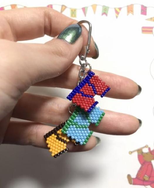 hハンドメイド〓デリカビーズステッチ〓3連男子パンツ〓キーホルダー < 女性ファッション hハンドメイド〓デリカビーズステッチ〓3連男子パンツ〓キーホルダー < 女性ファッションの