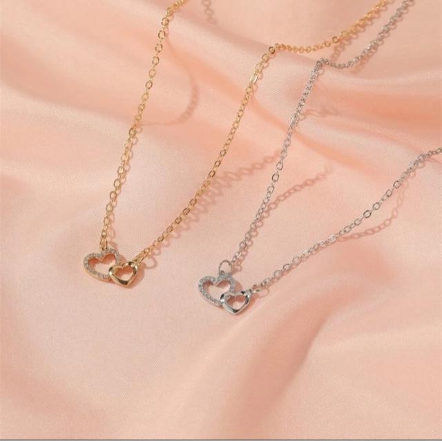 。+*°◆カワイめハート//ジルコニア//ネックレス◆ °*+。 < 女性アクセサリー/時計  。+*°◆カワイめハート//ジルコニア//ネックレス◆ °*+。 < 女性アクセサリー/時計の