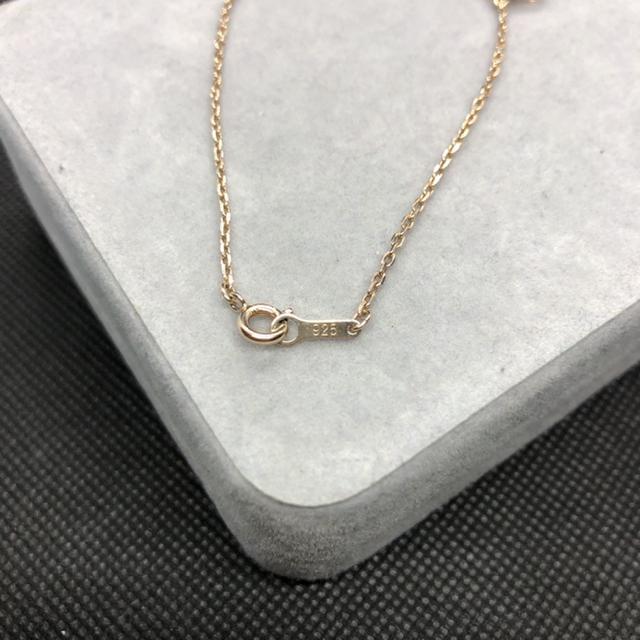 即決 SILVER 925 ピンクゴールドカラー ブレスレット < 女性アクセサリー/時計 即決 SILVER 925 ピンクゴールドカラー ブレスレット < 女性アクセサリー/時計の