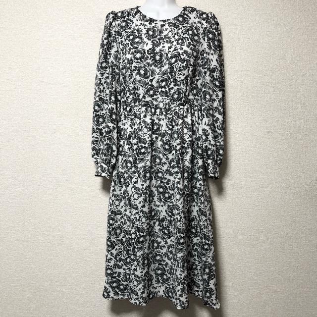 【新品/DAZY/L】カスレフラワー柄ロング丈ブラウスワンピース < 女性ファッション  【新品/DAZY/L】カスレフラワー柄ロング丈ブラウスワンピース < 女性ファッションの