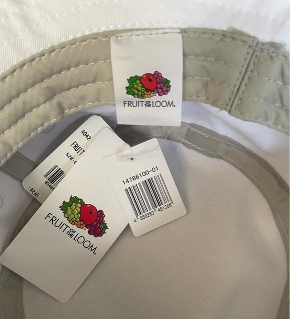 新品 FRUIT OF THE LOOM フルーツオブザルーム コットン ツイル バケットハット ホワイト 無地 男女兼用 日除け < 女性ファッション  新品 FRUIT OF THE LOOM フルーツオブザルーム コットン ツイル バケットハット ホワイト 無地 男女兼用 日除け < 女性ファッションの
