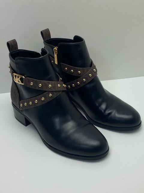 X212 極美品 マイケルコース ショートブーツ MKロゴ 8M < ブランド  X212 極美品 マイケルコース ショートブーツ MKロゴ 8M < ブランドの