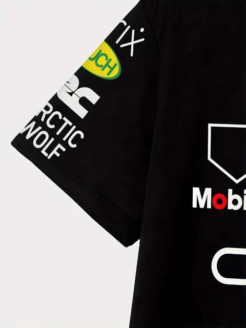 爆ヤス価格890円★メンズ スタイリッシュ ブラックTシャツ、太字の白「オラクル」プリントき USAサイズM(日本サイズXL相当) < 男性ファッション  爆ヤス価格890円★メンズ スタイリッシュ ブラックTシャツ、太字の白「オラクル」プリントき USAサイズM(日本サイズXL相当) < 男性ファッションの