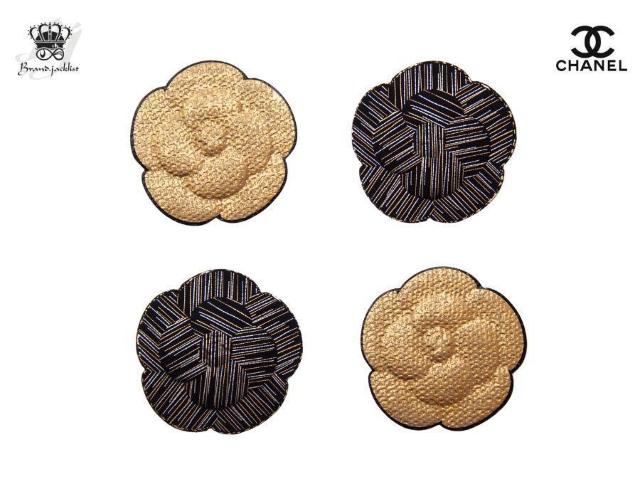 シャネル カメリアステッカー ホリデー限定 ラッピング 黒 ゴールド 2種類 4枚セット CHANEL【正規品】 < ブランド  シャネル カメリアステッカー ホリデー限定 ラッピング 黒 ゴールド 2種類 4枚セット CHANEL【正規品】  < ブランドの