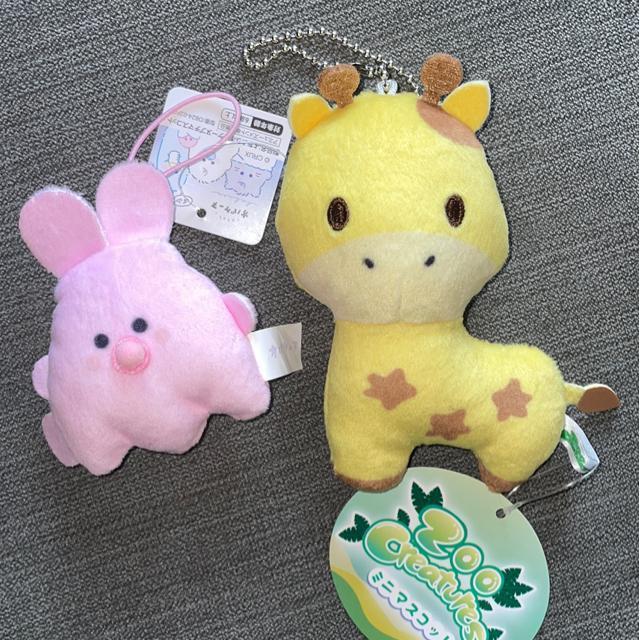 ♯新品♯オバケーヌ  ウサギーヌ  &  ZOO  キャラクターズ  きりん ミニマスコット 2個セット < おもちゃ  ♯新品♯オバケーヌ  ウサギーヌ  &  ZOO  キャラクターズ  きりん ミニマスコット 2個セット  < おもちゃの