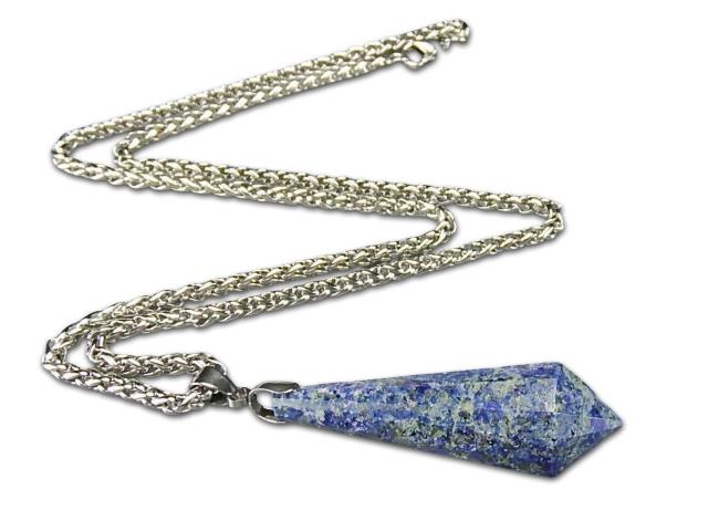 訳有処分一点物ラピスラズリしずくカット天然石ステンレスネックレス < 女性アクセサリー/時計 訳有処分一点物ラピスラズリしずくカット天然石ステンレスネックレス < 女性アクセサリー/時計の