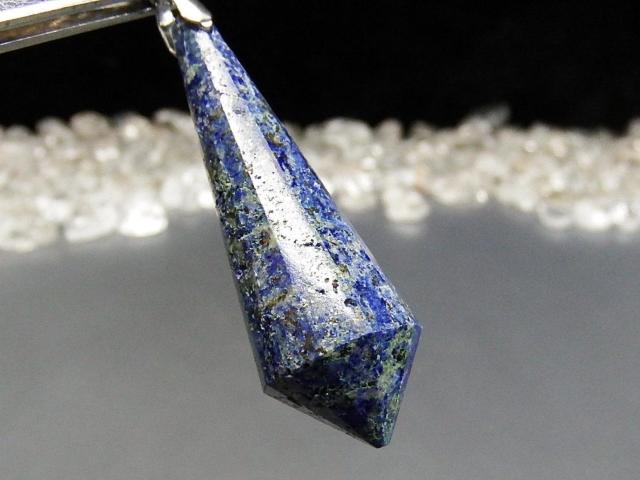 訳有処分一点物ラピスラズリしずくカット天然石ステンレスネックレス < 女性アクセサリー/時計 訳有処分一点物ラピスラズリしずくカット天然石ステンレスネックレス < 女性アクセサリー/時計の