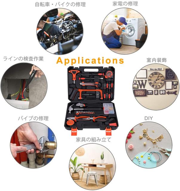 ホームツールセット 工具セット 82セット < ペット/手芸/園芸  ホームツールセット 工具セット 82セット < ペット/手芸/園芸の