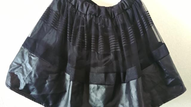 ふんわり異素材ミニスカート < キッズ/ベビー ふんわり異素材ミニスカート < キッズ/ベビーの