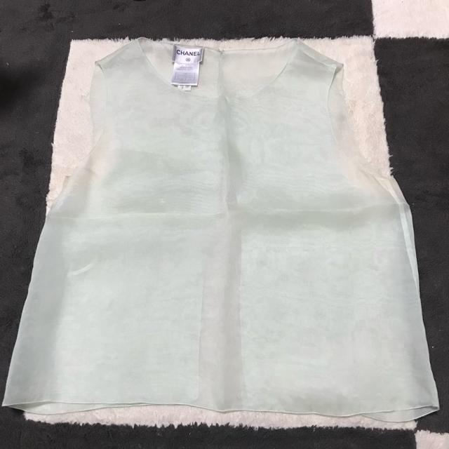 正規品 シャネル シルク シースルーベスト3ライトグリーン < ブランド  正規品 シャネル シルク シースルーベスト3ライトグリーン  < ブランドの