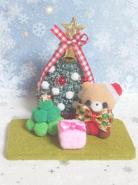 ハンドメイド♪ポンポン飾り★わくわくクリスマス★ライトブラウンくまちゃん < ペット/手芸/園芸 ハンドメイド♪ポンポン飾り★わくわくクリスマス★ライトブラウンくまちゃん < ペット/手芸/園芸の