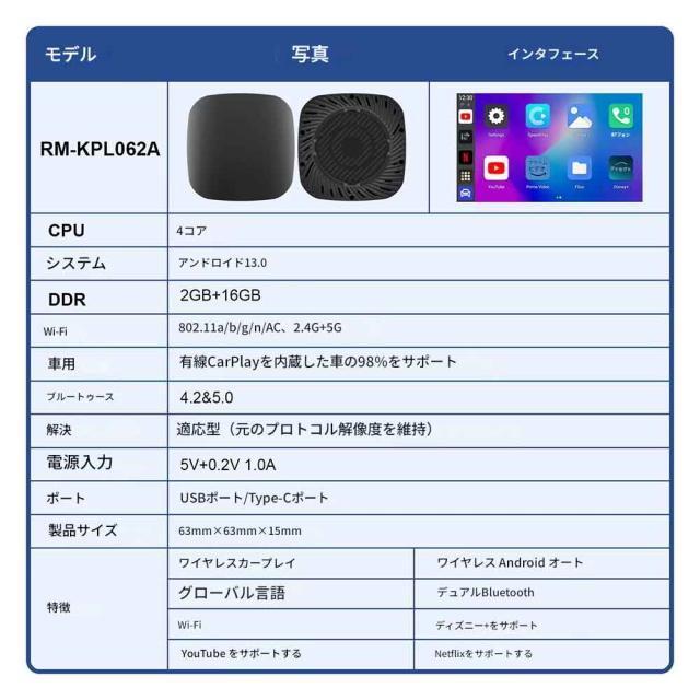 CarPlayΉAndroid AutoΉCXA_v^[Android13TVBOX AI BOX 2GB+16GB  /oCN