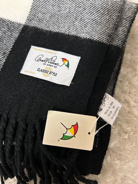 新品タグ付きArnold Palmerストール& ELMA羊革リボン付き柔らかグローブ < ブランド 新品タグ付きArnold Palmerストール& ELMA羊革リボン付き柔らかグローブ < ブランドの