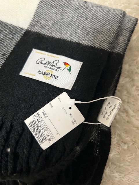 新品タグ付きArnold Palmerストール& ELMA羊革リボン付き柔らかグローブ < ブランド 新品タグ付きArnold Palmerストール& ELMA羊革リボン付き柔らかグローブ < ブランドの