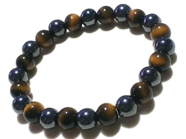 天然石★タイガーアイ&ヘマタイト 8mm ブレス < 女性アクセサリー/時計 天然石★タイガーアイ&ヘマタイト 8mm ブレス < 女性アクセサリー/時計の
