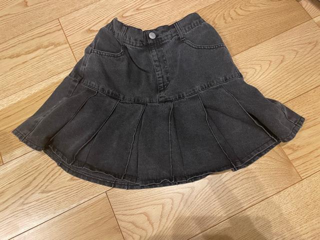 グローバルワーク 女の子インナー付き デニム風スカート 140 < キッズ/ベビー グローバルワーク 女の子インナー付き デニム風スカート 140 < キッズ/ベビーの